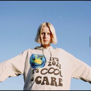 LONELY GHOST IT’S COOL TO CARE SWEATSHIRT